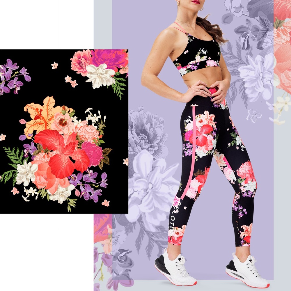 Peloton Flower Leggings NWT Large